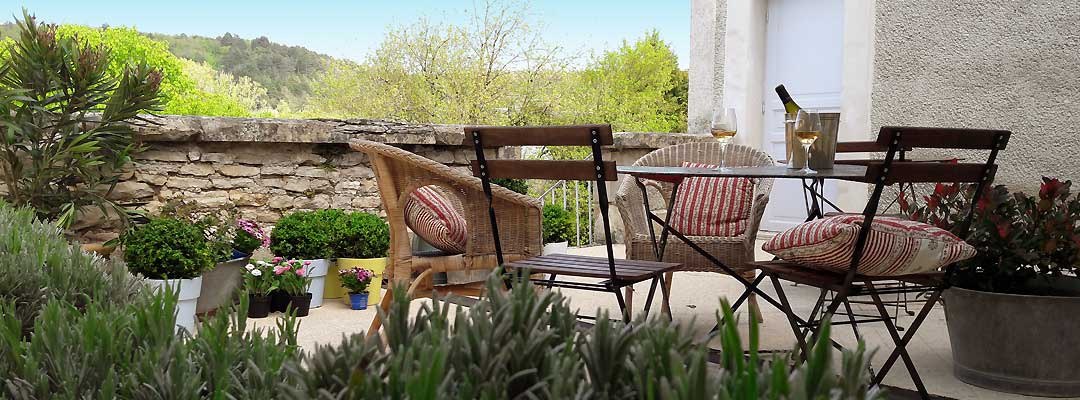 argentenay, Chambre d'hôte, la terrasse